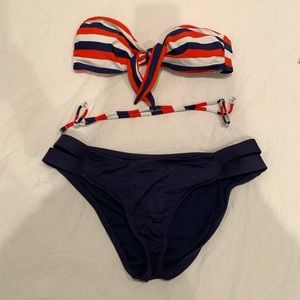 Old Navy bandeau bikini top and target bottoms